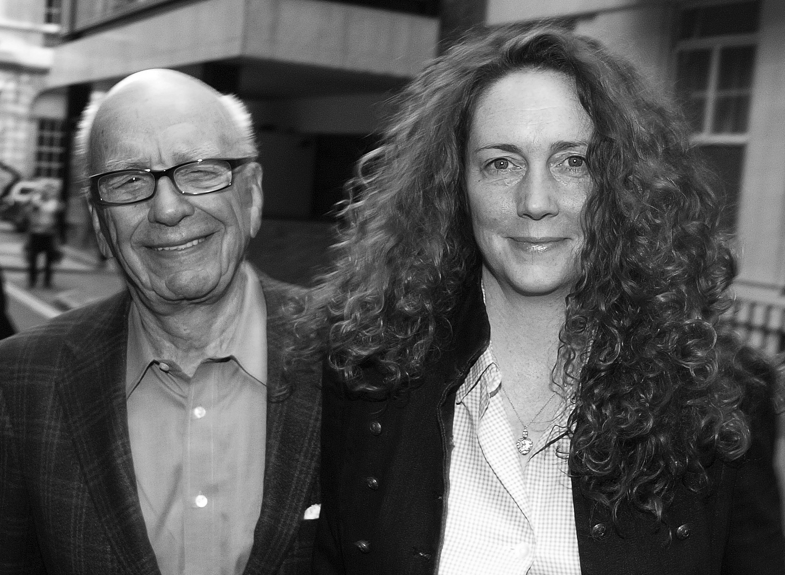 Rupert Murdoch and former News of the World editor Rebekah Brooks, who resigned as NI chief executive following the phone-hacking scandal.GETTY IMAGES